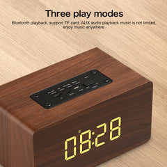 W5C Subwoofer Reloj de madera Altavoz Blueto...