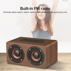 W5C Subwoofer Reloj de madera Altavoz Blueto...