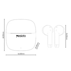 Yesido TWS48 Semi-in-ear TWS Bluetooth Earph...