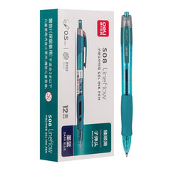 Bolígrafo de gel retráctil con punta de 0,5 mm (paquete de 12 unidades)