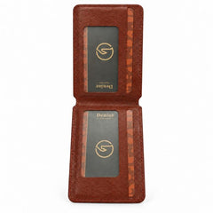 Denior V32 Magnetic 4 Card Vegan Leather Card Bag