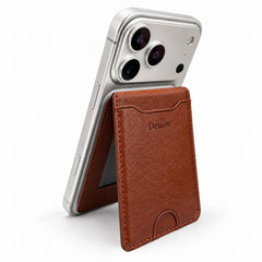 Denior V32 Magnetic 4 Card Vegan Leather Card Bag