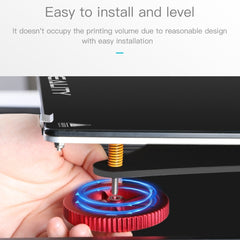 Tuerca niveladora atornillada a mano de metal rojo para impresora 3D Ender-3