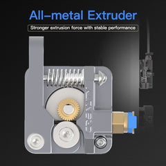 Kit de extrusora Bowden de bloque plateado totalmente metálico para impresora 3D