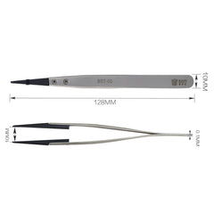 BEST BST-00 Pinzas de cabeza recta para repa...