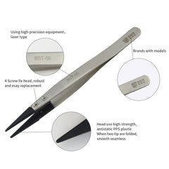 BEST BST-00 Pinzas de cabeza recta para repa...