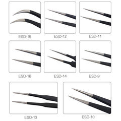 Las mejores pinzas de acero inoxidable ESD a...