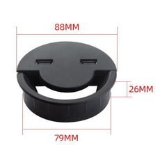 60 mm Salida de escritorio Cable USB Cubiert...