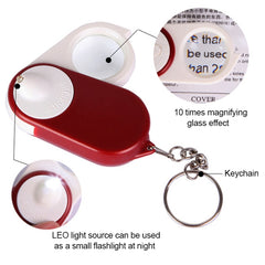 BEST BST-J106 Lupa de bolsillo 10X con luz L...