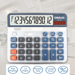OSALO OS-6815 Calculadora de escritorio de 1...