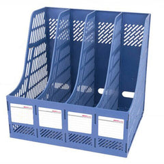 Deli 9848 Estante para archivos de caja de archivos de 4 secciones