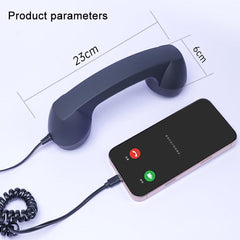Micrófono con conector tipo C, teléfono retr...