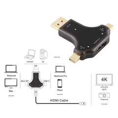 Adaptador D63A DisplayPort + Mini DP + UCB-C...