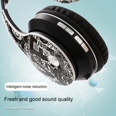 B1 Graffiti Pattern Auriculares inalámbricos Bluetooth V5.0