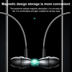 Auricular Bluetooth estéreo magnético de metal M61 montado en el cuello