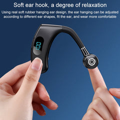 Auricular Bluetooth inalámbrico con pantalla digital LED inteligente V12