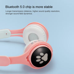 Auriculares Bluetooth luminosos coloridos con orejas de gato B30