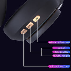07S Auriculares deportivos plegables Bluetooth V5.0 con micrófono
