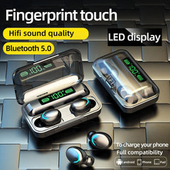 Luz LED F9-5C + Auricular Bluetooth con redu...