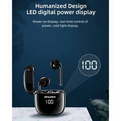 Auriculares inalámbricos deportivos con pantalla LED Ture