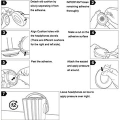 1 par de orejeras de esponja suave para Beats Solo 2,0 versión con cable