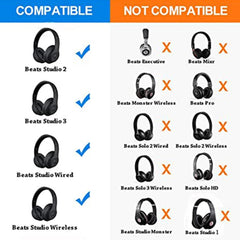 1 par de orejeras de esponja suave para Beats Solo 2,0 versión con cable