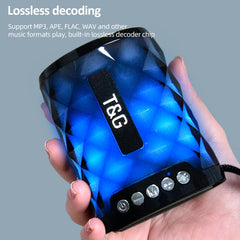 T&G TG155 Altavoz Bluetooth Inalámbrico con Luces de Colores