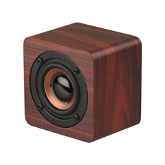 Q1 Mini Altavoz Bluetooth Inalámbrico Mega Bass Portátil de Madera