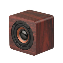 Q1 Mini Altavoz Bluetooth Inalámbrico Mega Bass Portátil de Madera