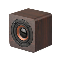 Q1 Mini Altavoz Bluetooth Inalámbrico Mega Bass Portátil de Madera