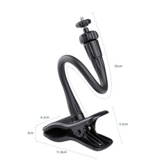 Soporte para cámara de acción de escritorio con brazo flexible
