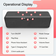 XDOBO X5 IPX6 Altavoz Bluetooth inalámbrico ...