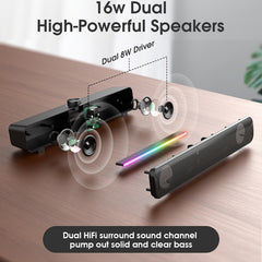 Altavoz inalámbrico Bluetooth USB HiFi con l...