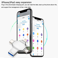 4 en 1 128 GB USB 3.0 + 8 pines + Mirco USB ...