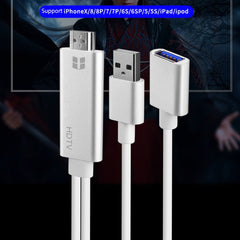 Onten 7562 USB hembra a HDMI Cable adaptador de teléfono a HDTV