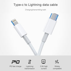 Cable de datos de carga rápida AWEI CL-68 PD de 8 pines, longitud: 1 m