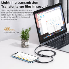 Cable de datos de carga tipo C / USB-C a 8 pines