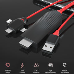 MiraScreen L7-8 3 en 1 8 pines + Micro USB +...
