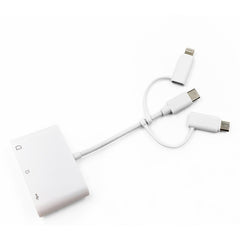 Adaptador extensor USB OTG para lector de tarjetas 3 en 1