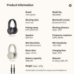 ROCK Space O2 HiFi Bluetooth 5.0 Auriculares...