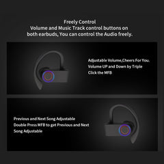 JHO-A9 TWS Auricular inalámbrico Bluetooth t...