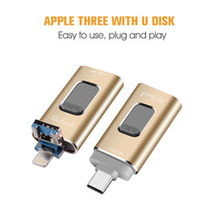 Richwell 3 en 1 64G Tipo-C + 8 pines + Disco flash USB 3.0