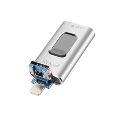 Richwell 3 en 1 64G Tipo-C + 8 pines + Disco flash USB 3.0