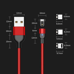 Cable de carga magnético giratorio trenzado ...