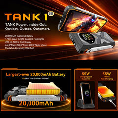 Blackview Oscal TANK 1, 12 GB + 256 GB, 6,78...