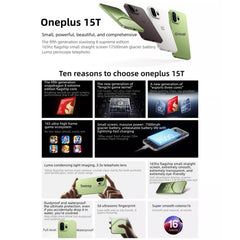 OnePlus 15T, 12 GB + 256 GB, lector de huell...