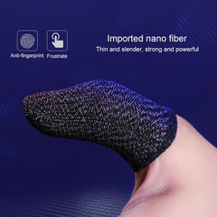 10 PCS Nylon + Funda de pantalla táctil de fibra conductora para dedo pulgar / índice