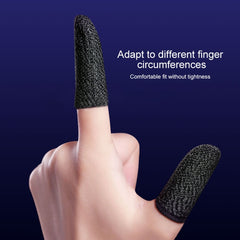 10 PCS Nylon + Funda de pantalla táctil de fibra conductora para dedo pulgar / índice