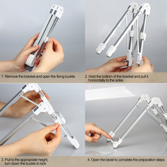 Soporte de disipación de calor para computadora portátil, tamaño: 24,5x3,3x2,8 cm