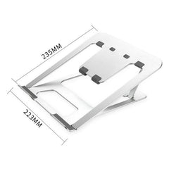 Soporte extensor de altura para computadora portátil, tamaño: 22,3x23,5x1,3 cm